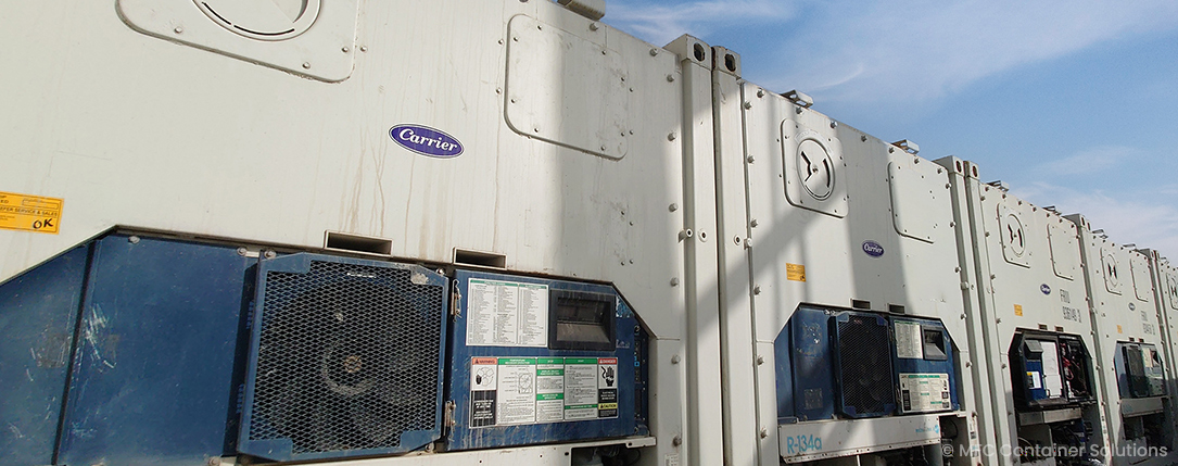 reefer container stock in UAE depot