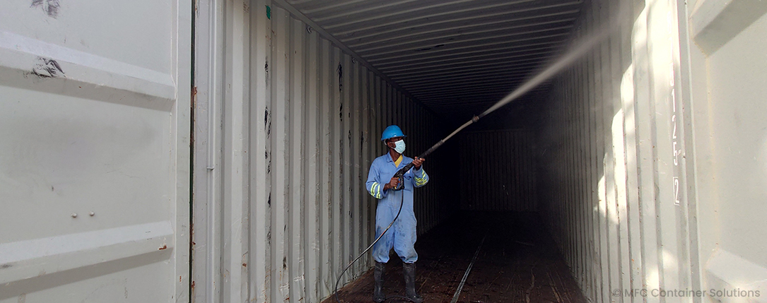 Container fumigation